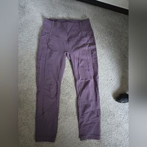Lululemon Women's High-Waisted Purple Leggings